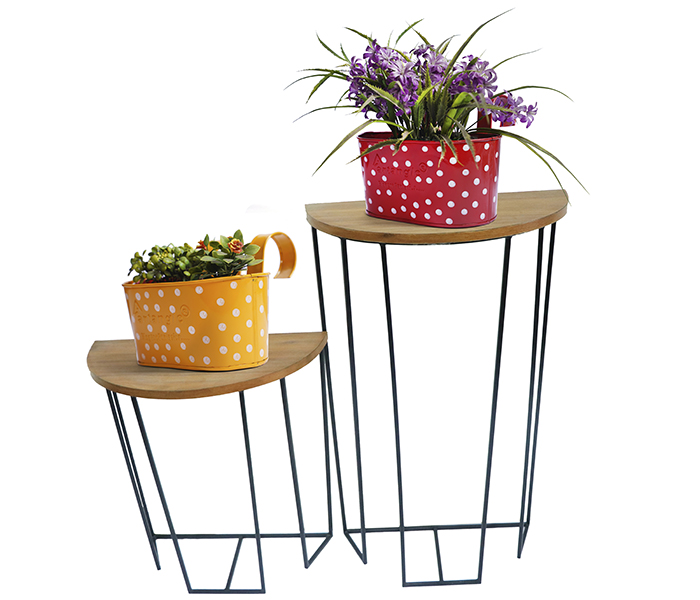 Cage Console Table set for Planter stand