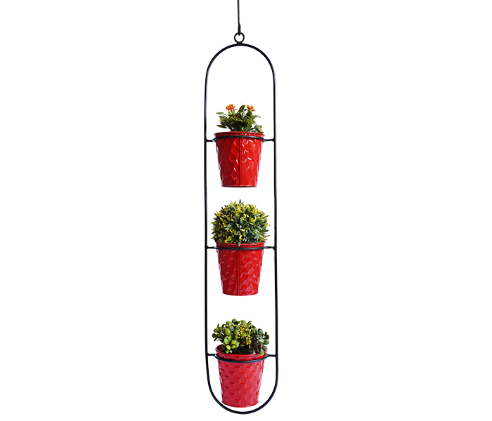 Wall Hanging Tube With 3 Pot