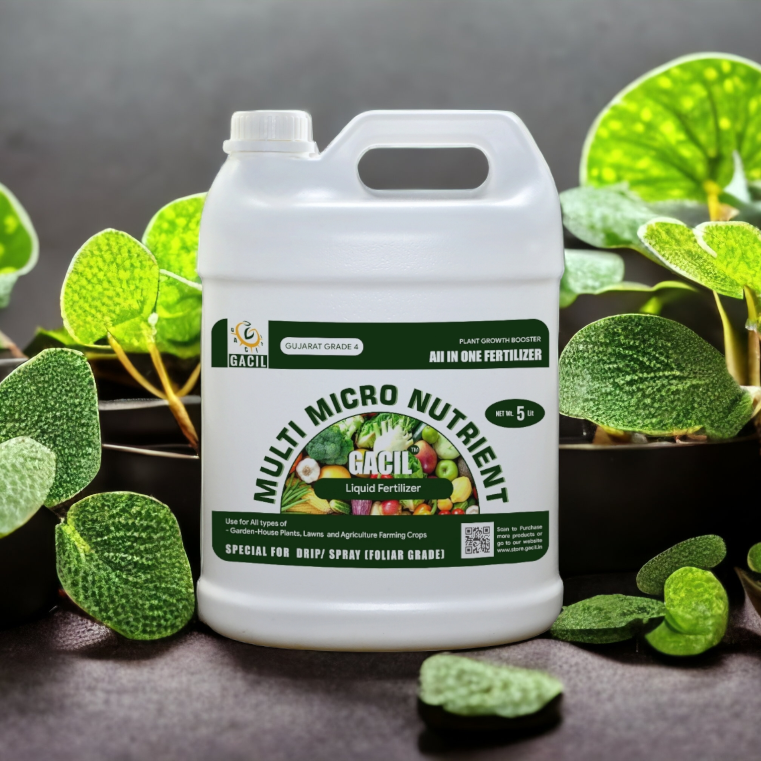 GACIL Micronutrient Mixture Liquid Fertilizer for Plants 5 Ltr
