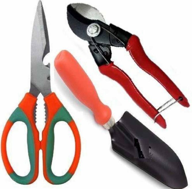 Adnan garden and agriculture AGT65 , Garden Pruner, Gardening Cut Tools + Garden Scissor+Small Trowel,
