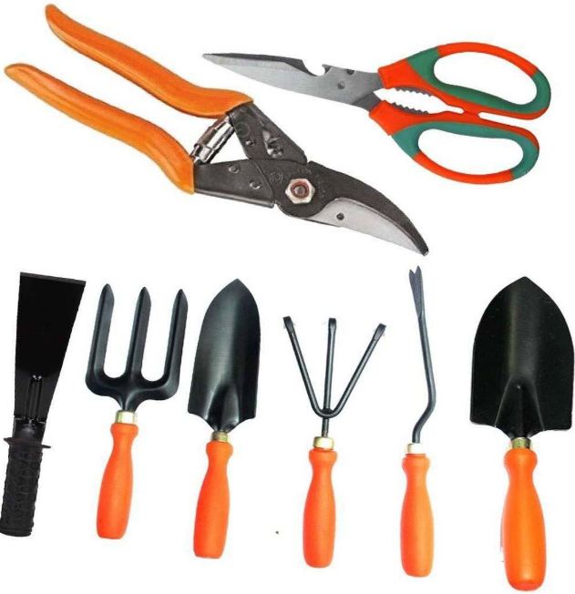 AGT60 Garden Tools set of 5, Major  pruner, scissor, gloves General Khurpi