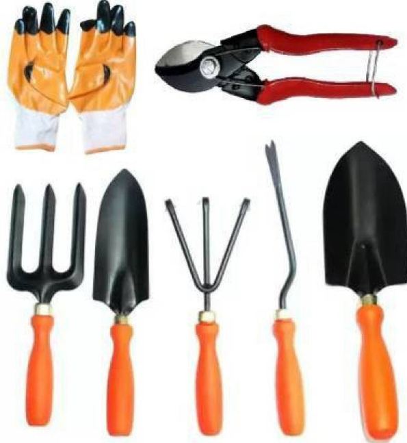 AGT Tools set of 7, 1 Pruner 1, pair gloves