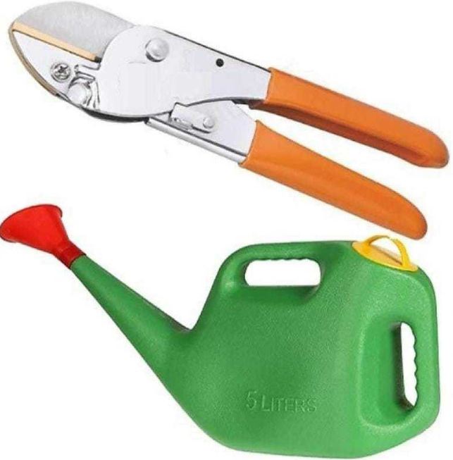 AGT Gardening Tool Scissor Pruning Pruner And Leaf Cutter Watering Can Water Tank Gardening Tools