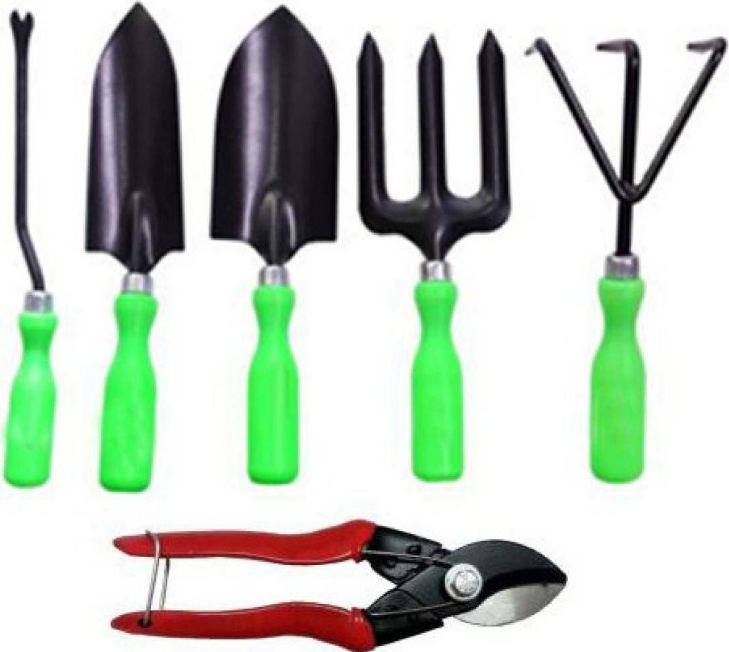 AGT Garden Tool Trowel Set Gardening Tool Kit With Cutter, Fork, Trowel Weeder Cultivator