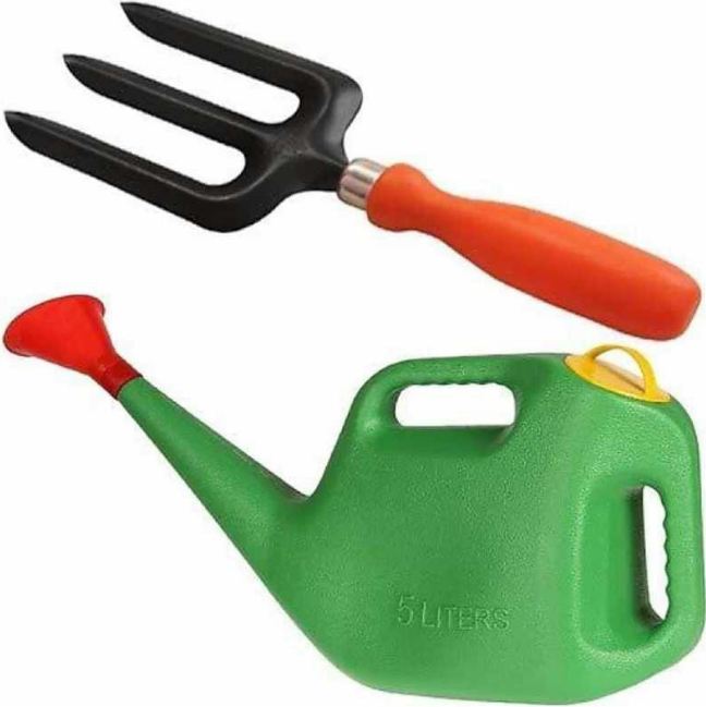 AGT Water Can Watering Tank Cultivator Garden Tool Kit, Pack of 2