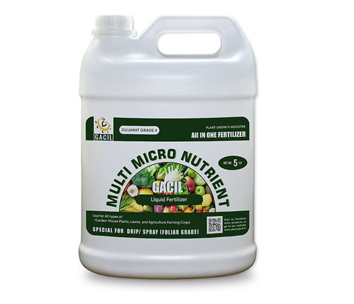 GACIL® Multi Micronutrient Liquid Fertilizer for Vegetable and Fruit Plants 5 Ltr