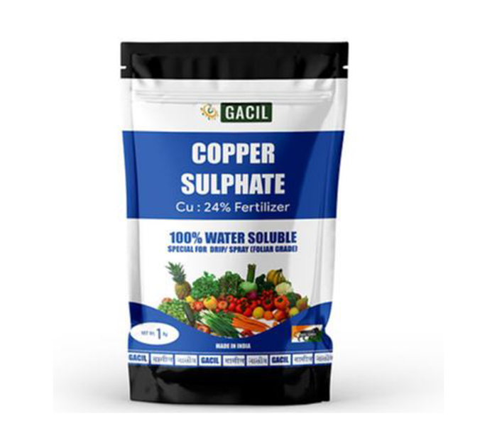 GACIL® Copper Sulphate Micronutrient Fertilizer for Fruits and Vegetable 1 Kg
