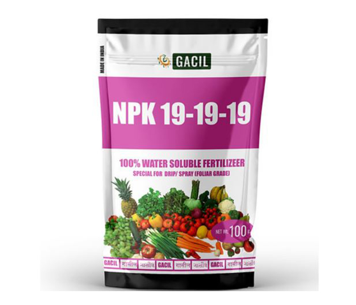 GACIL® NPK 191919 Fertilizer for Plants Growth and Flowering 100 Gm