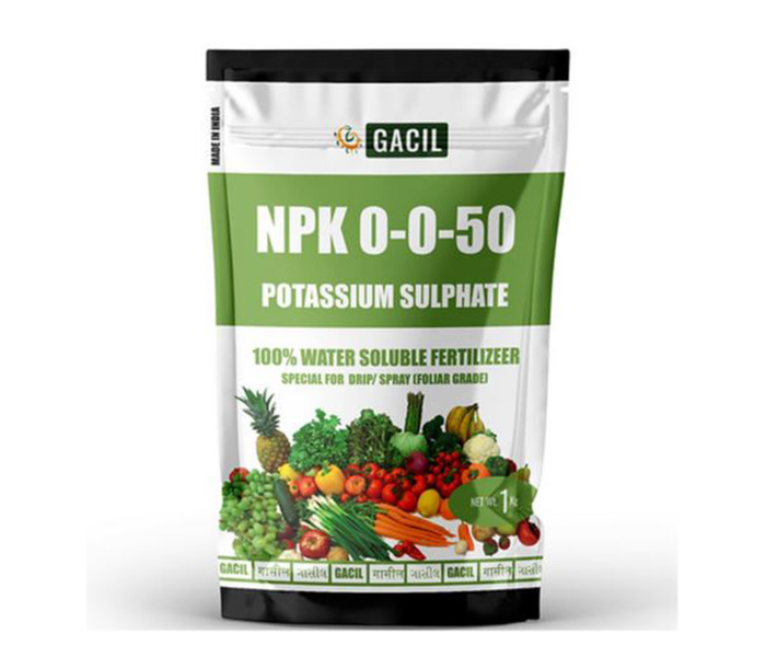 GACIL® Potassium Sulphate NPK 0 0 50 Water Soluble Fertilizer 1 Kg