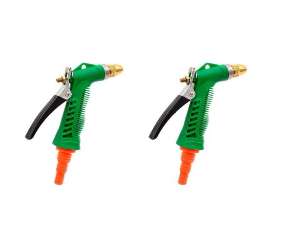 Smarter KN Tools Set Of 2Pc water spray gun nozzle for gardening high pressure water sprayer with trigger spray gun garden washing car bike sprayer for flower plants and lawn (Multi) (2)