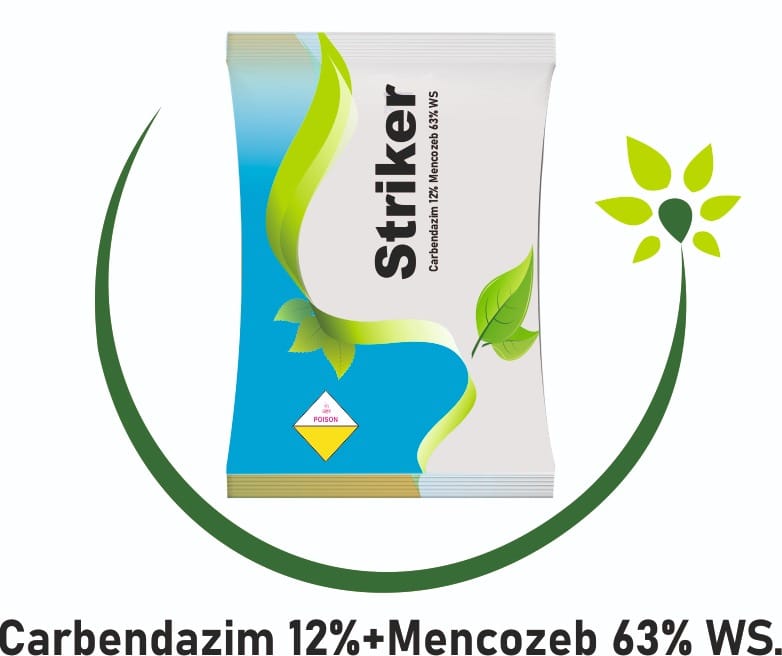 Carbendazim 12% + Carbendazim 63% WS. Striker Fertilizer Weight - 1 Kg