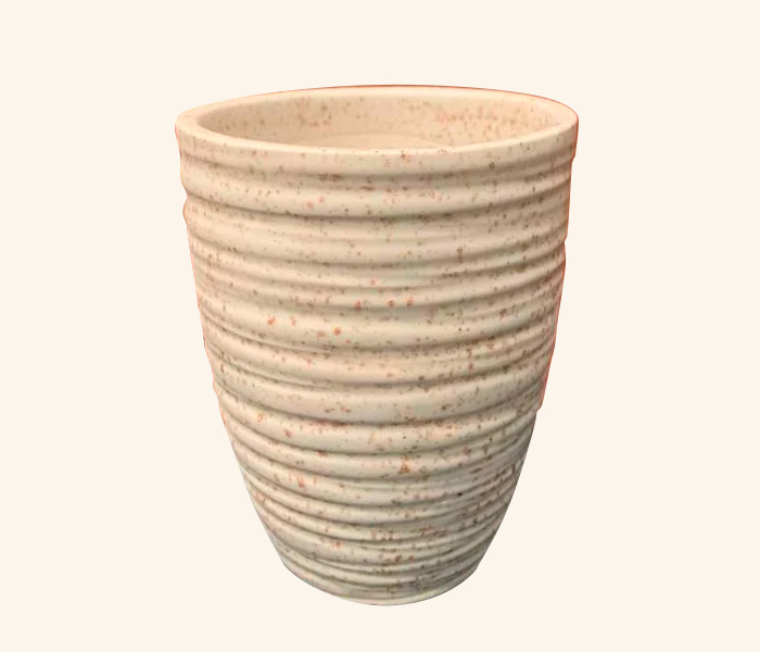 Oatmeal Textured Ceramic Planter