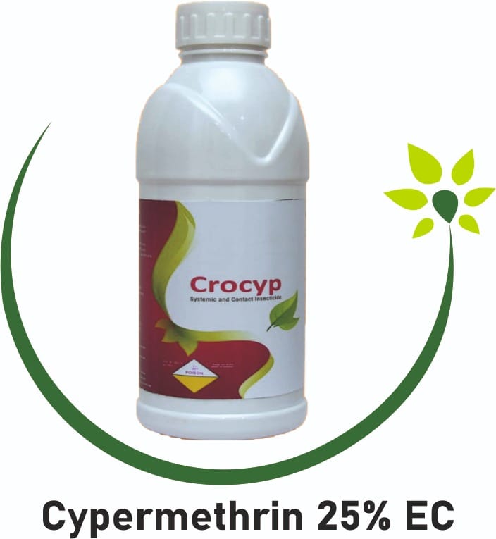 Cypermethrin 25% EC.	Crocyp Fertilizer Weight - 1 LTR