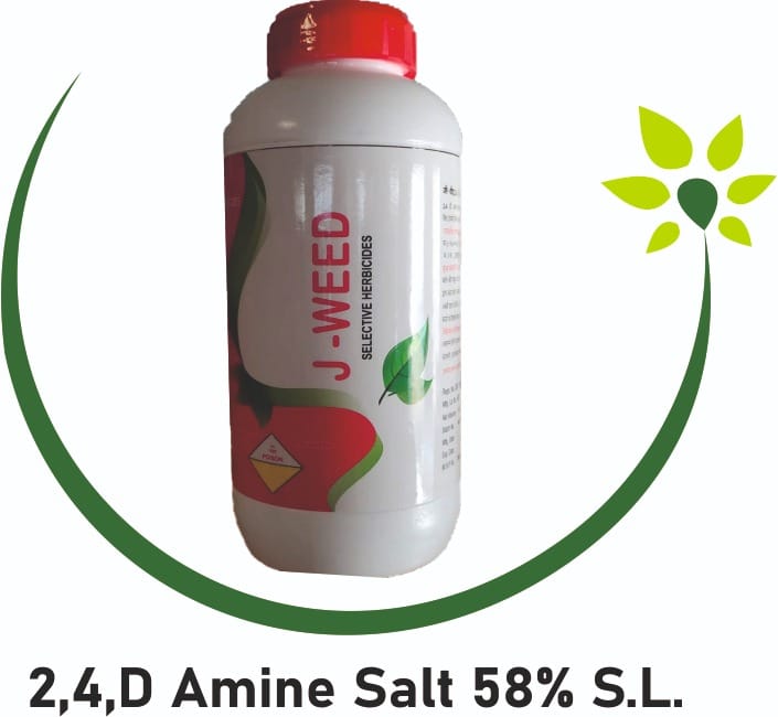 2,4,D Amine Salt 58% S.L. J-Weed Fertilizer Weight - 1 LTR