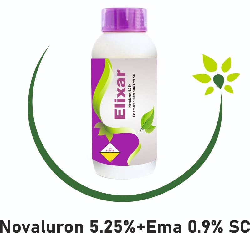 Novaluron 5.25% + Emamectin Benzoate 0.9% SC Elixa Fertilizer Weight - 1 LTR