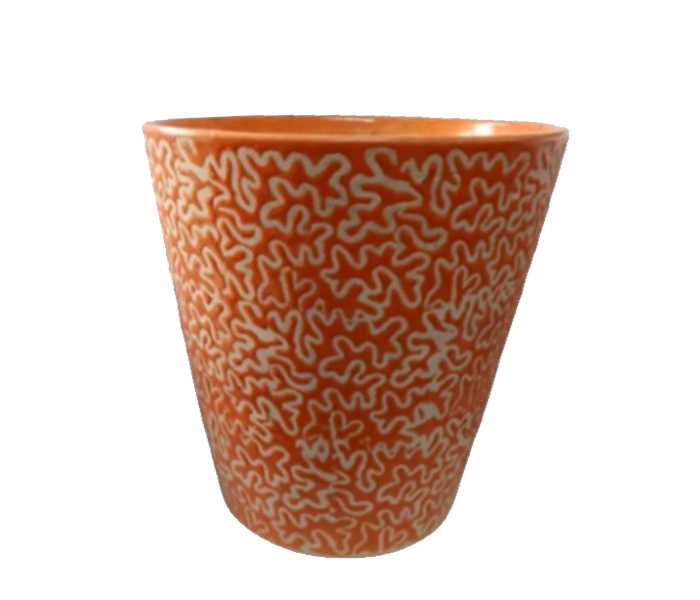 Ceramic Pot ( Orange color )