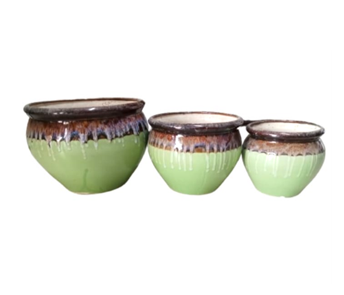 Ceramic Pot ( SET of 3 PCS )