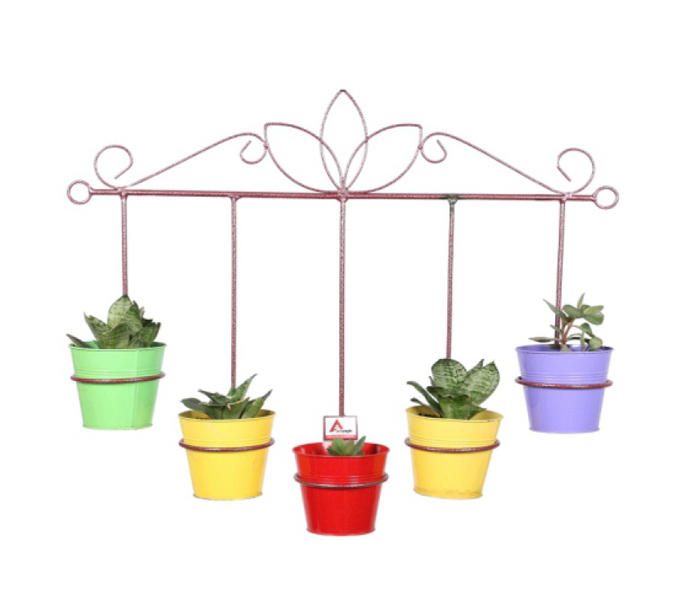 5 WAY WALL STAND WITH POT